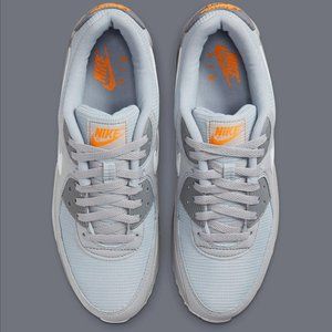 Nike Air Max 90 Grey and Orange sneakers, Men's size 8/women's 9.5